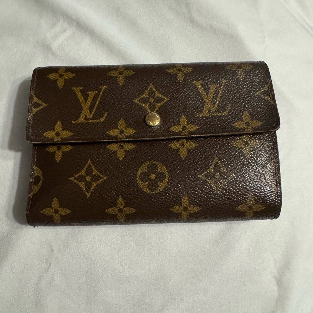 Louis Vuitton Brown Monogram Canvas Snap Wallet